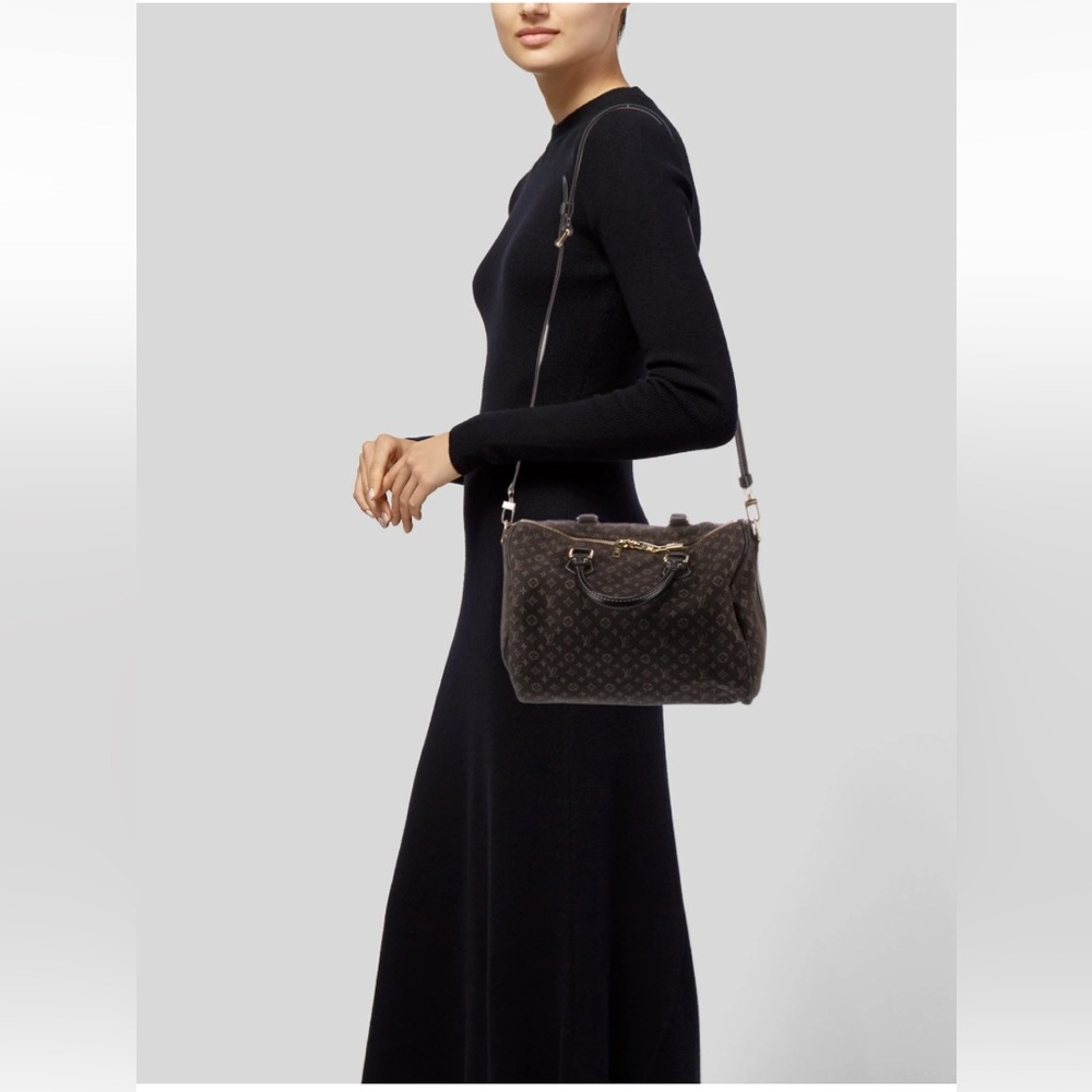 LOUIS VUITTON Monogram Mini Lin Speedy Bandouliere 30